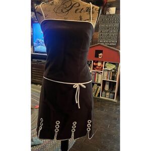 Gorgeous Vintage laundry by shelli segal Black And White‎ dress Size 6  USA